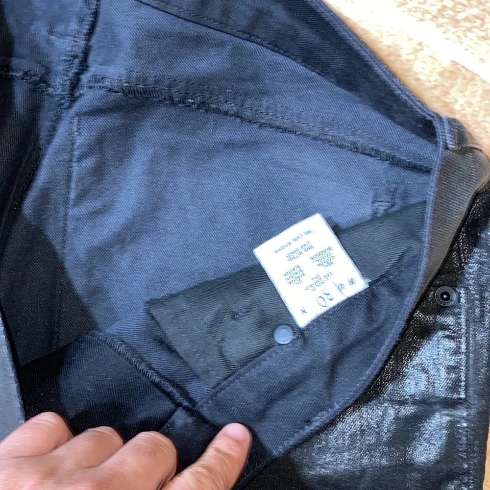 Hudson wax coated jeans denim pants bottoms - Picture 4 of 8